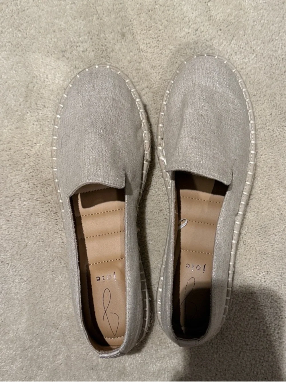 Joie Neutral Canvas Slip-On Espadrilles for Women - Picture 1 of 4